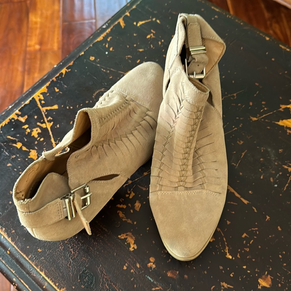 Franco Sarto suede leather booties